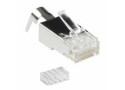 ACT RJ45 (8P/8C) CAT6A afgeschermde modulaire connector voor ronde kabel met massieve of soepele aders