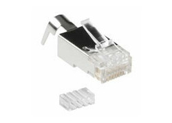 ACT RJ45 (8P/8C) CAT6A afgeschermde modulaire connector voor ronde kabel met massieve of soepele aders