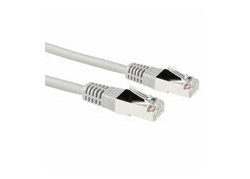 ACT Grijze 0,5 meter LSZH F/UTP CAT5E patchkabel met RJ45 connectoren