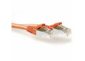 ACT Oranje 0,50 meter SFTP CAT6A patchkabel snagless met RJ45 connectoren