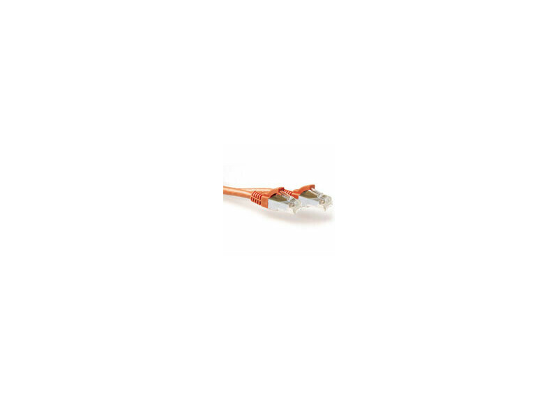 ACT Oranje 0,50 meter SFTP CAT6A patchkabel snagless met RJ45 connectoren