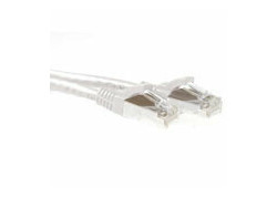 ACT Witte 1 meter SFTP CAT6A patchkabel snagless met RJ45 connectoren