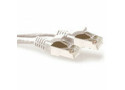 ACT Witte 0,5 meter LSZH SFTP CAT6A patchkabel snagless met RJ45 connectoren