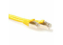 ACT Gele 0,5 meter LSZH SFTP CAT6A patchkabel snagless met RJ45 connectoren