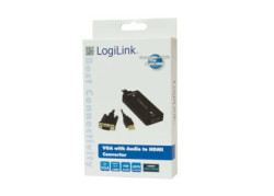 Adapter VGA en USB (M) --> HDMI (F) LogiLink