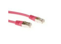 ACT Rode 0,5 meter LSZH SFTP CAT6 patchkabel met RJ45 connectoren