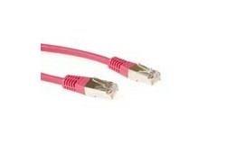 ACT Rode 0,5 meter LSZH SFTP CAT6 patchkabel met RJ45 connectoren