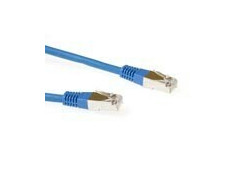 ACT Blauw 0,5 meter LSZH SFTP CAT6 patchkabel met RJ45 connectoren