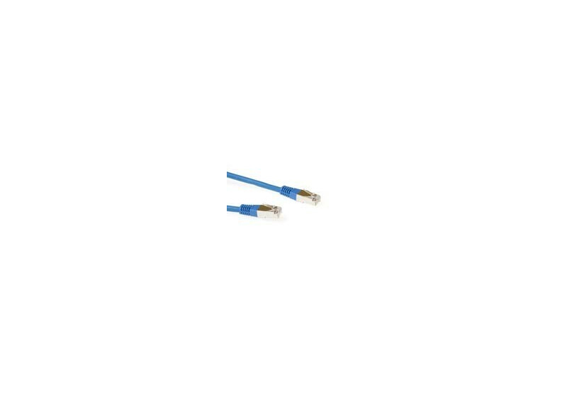 ACT Blauw 1 meter LSZH SFTP CAT6 patchkabel met RJ45 connectoren