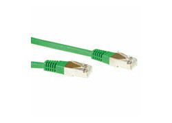 ACT Groene 0,5 meter LSZH SFTP CAT6 patchkabel met RJ45 connectoren