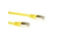 ACT Gele 0,5 meter LSZH SFTP CAT6 patchkabel met RJ45 connectoren