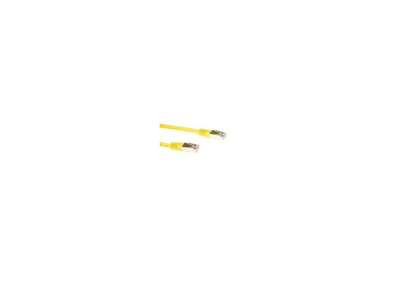 ACT Gele 0,5 meter LSZH SFTP CAT6 patchkabel met RJ45 connectoren