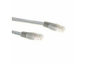 ACT Grijze 0,5 meter LSZH U/UTP CAT6A patchkabel met RJ45 connectoren