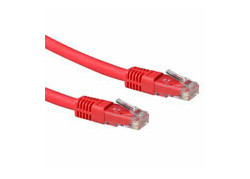 ACT Rode 0,5 meter LSZH U/UTP CAT6A patchkabel met RJ45 connectoren