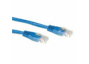 ACT Blauwe 0,5 meter LSZH U/UTP CAT6A patchkabel met RJ45 connectoren