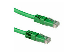 ACT Groene 0,5 meter LSZH U/UTP CAT6A patchkabel met RJ45 connectoren