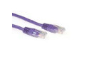 ACT Paarse 0,5 meter U/UTP CAT6 patchkabel met RJ45 connectoren