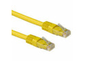 ACT Gele 0,5 meter LSZH U/UTP CAT6A patchkabel met RJ45 connectoren