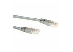 ACT Grijze 0,5 meter LSZH U/UTP CAT5E patchkabel met RJ45 connectoren