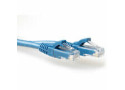 ACT Blauwe 0,5 meter U/UTP CAT6A patchkabel snagless met RJ45 connectoren