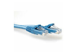 ACT Blauwe 0,5 meter U/UTP CAT6A patchkabel snagless met RJ45 connectoren