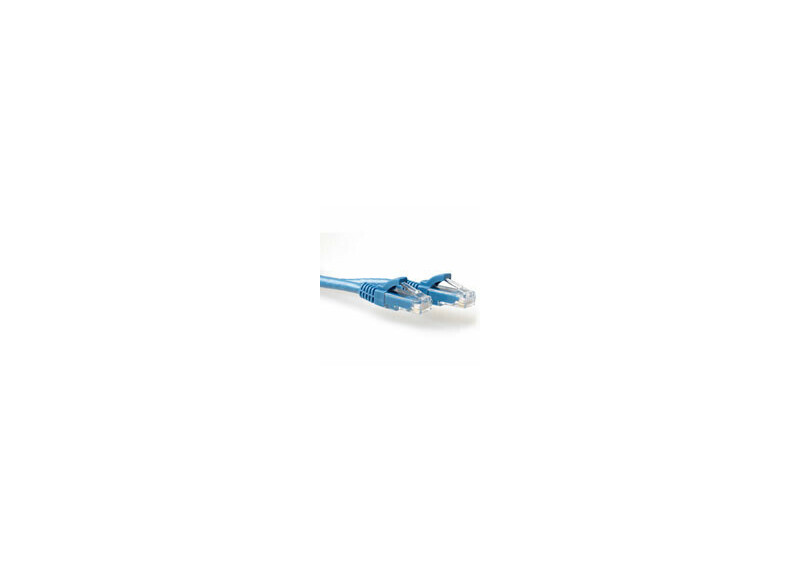 ACT Blauwe 0,5 meter U/UTP CAT6A patchkabel snagless met RJ45 connectoren