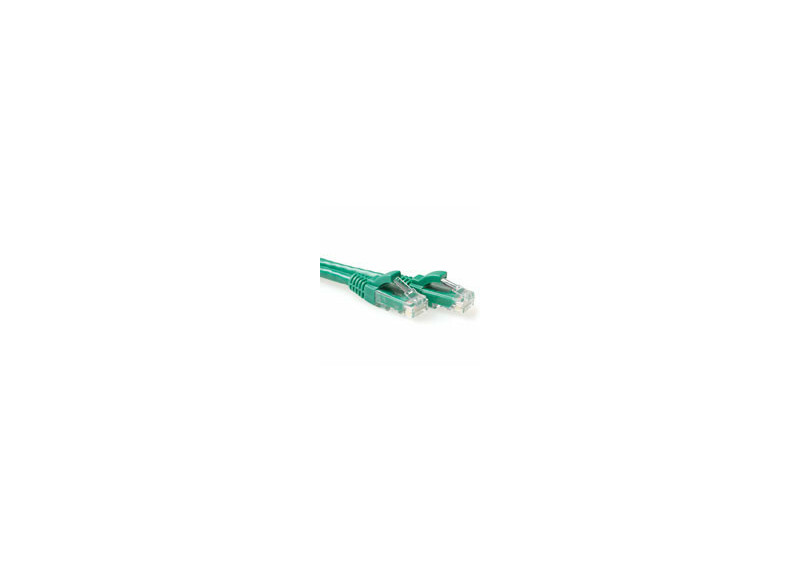 ACT Groene 1 meter U/UTP CAT6A patchkabel snagless met RJ45 connectoren