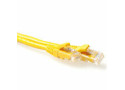 ACT Gele 0,5 meter U/UTP CAT6A patchkabel snagless met RJ45 connectoren