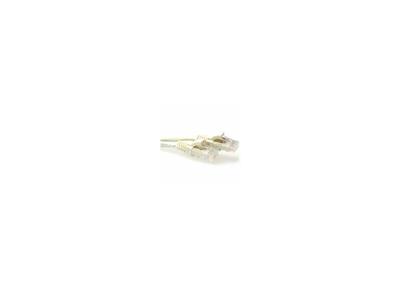 ACT Ivoor 1 meter U/UTP CAT6A patchkabel snagless met RJ45 connectoren