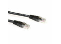 ACT Zwarte 0,5 meter LSZH U/UTP CAT6A patchkabel met RJ45 connectoren