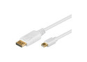 DisplayPort mini <--> Displayport 2.00m wit Goobay