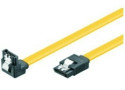 SATA Goobay 0.50m 6GBs 90&deg; hoek met clip Geel