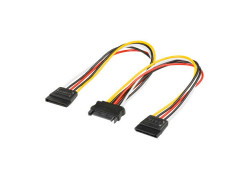 Voedingsplitter SATA --> 2x SATA Goobay