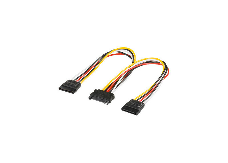 Voedingsplitter SATA --> 2x SATA Goobay