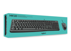 BE DT Logitech MK120 Zwart bedraad Retail