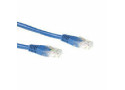 ACT Blauwe 0,5 meter U/UTP CAT6A patchkabels met RJ45 connectoren