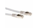 ACT Grijze 0,5 meter LSZH SFTP CAT6A patchkabel met RJ45 connectoren