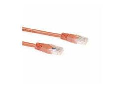 ACT Oranje 0,5 meter U/UTP CAT6A patchkabels met RJ45 connectoren