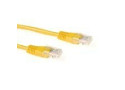 ACT Gele 0,5 meter U/UTP CAT5E patchkabel met RJ45 connectoren