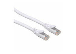 ACT Witte 0.50 meter U/UTP CAT6A patchkabel snagless met RJ45 connectoren