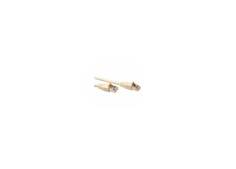 ACT Ivoor 1 meter SF/UTP CAT5E patchkabel snagless met RJ45 connectoren