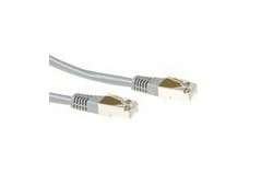 ACT Grijze 1 meter F/UTP CAT5E patchkabel met RJ45 connectoren