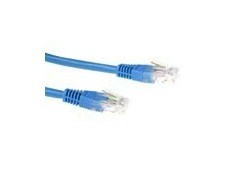 ACT Blauwe 0,5 meter LSZH U/UTP CAT6 patchkabel met RJ45 connectoren