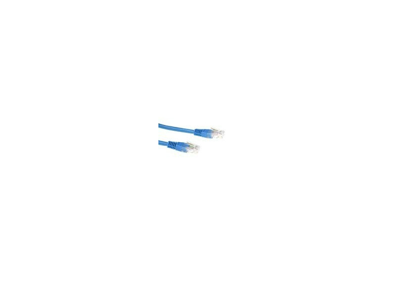 ACT Blauwe 0,5 meter LSZH U/UTP CAT6 patchkabel met RJ45 connectoren