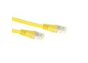 ACT Gele 0,5 meter LSZH U/UTP CAT6 patchkabel met RJ45 connectoren