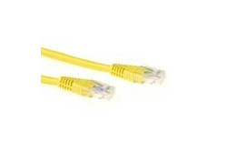 ACT Gele 0,5 meter LSZH U/UTP CAT6 patchkabel met RJ45 connectoren