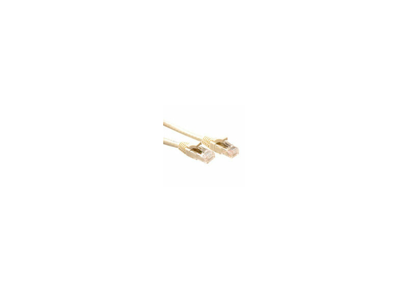 ACT Ivoor 1 meter U/UTP CAT5E patchkabel component level met RJ45 connectoren