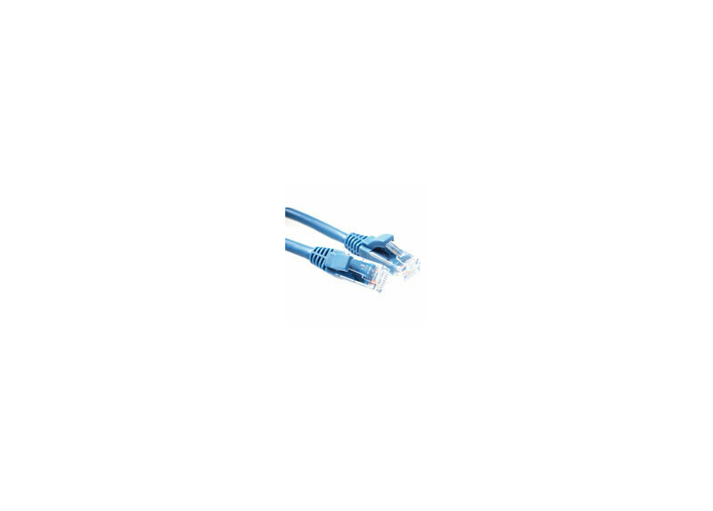 ACT Blauwe 0,5 meter U/UTP CAT5E patchkabel component level met RJ45 connectoren