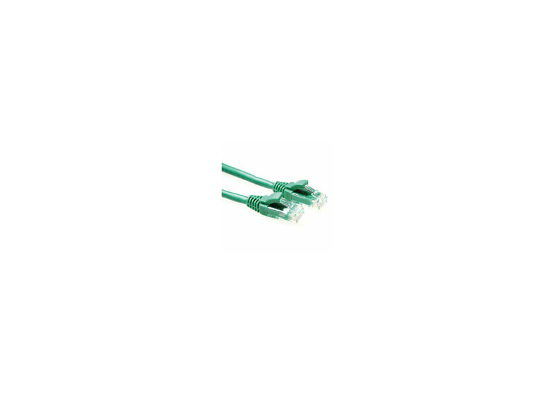 ACT Groene 0,5 meter U/UTP CAT5E patchkabel component level met RJ45 connectoren