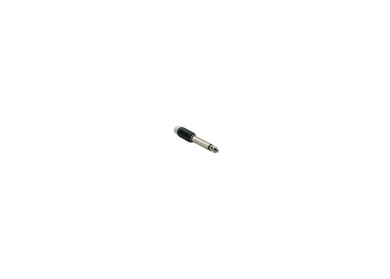 Tulp female naar 6,3mm jack male mono adapter